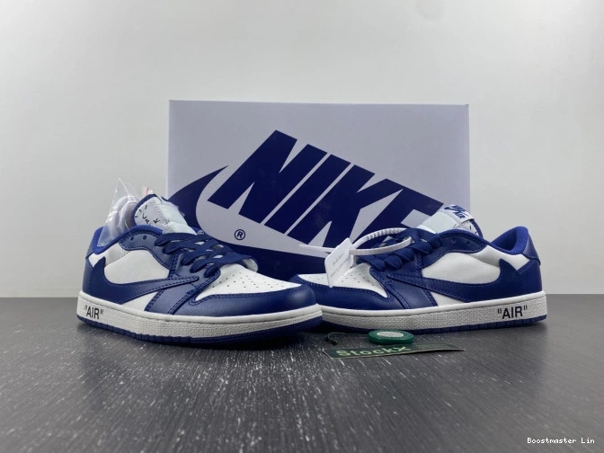 Bmlin X CUSTOM X JORDAN AIR SCOTT 1 TRAVIS DM7890-101 OFF-WHITE 0725